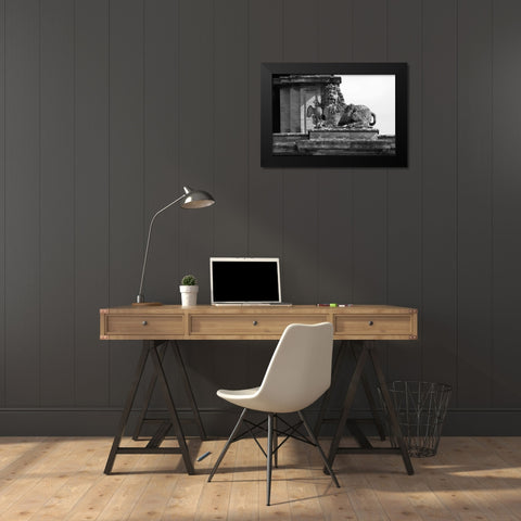 Architectural Detail, Blenheim Palace Black Modern Wood Framed Art Print by Blue, Cyril