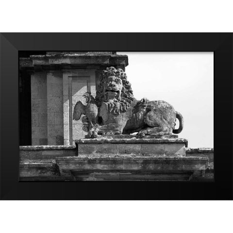 Architectural Detail, Blenheim Palace Black Modern Wood Framed Art Print by Blue, Cyril