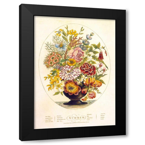 Summer Black Modern Wood Framed Art Print with Double Matting by OBrien, Charles
