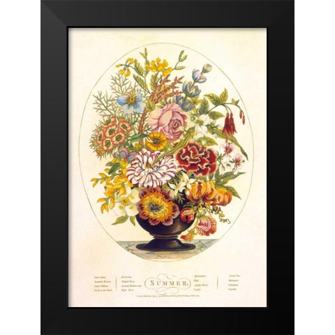 Summer Black Modern Wood Framed Art Print by OBrien, Charles