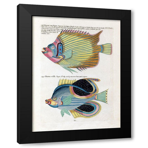 Keyser van Japan Black Modern Wood Framed Art Print with Double Matting by Renard, Louis