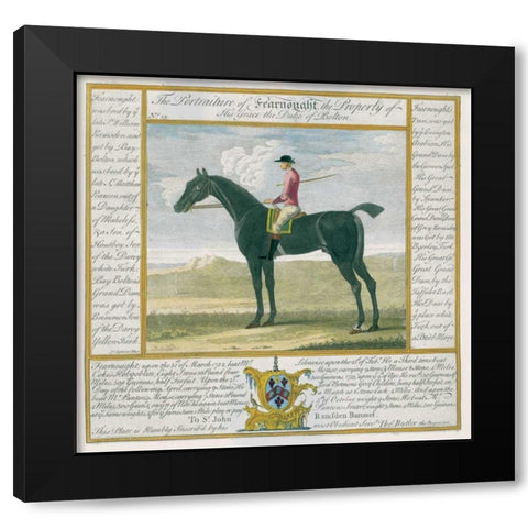 Portrait and Pedigree, Fearnought Black Modern Wood Framed Art Print with Double Matting by Spencer, Thomas