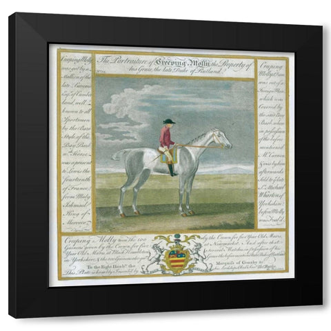 Portrait and Pedigree, Creeping Molly Black Modern Wood Framed Art Print with Double Matting by Spencer, Thomas