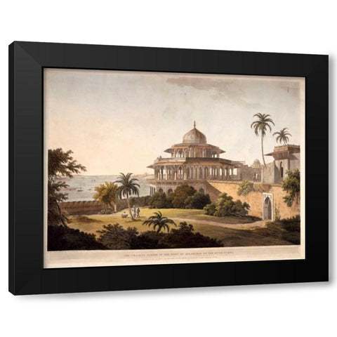The Chalees Satoon Black Modern Wood Framed Art Print by Daniells,Thomas and Wm