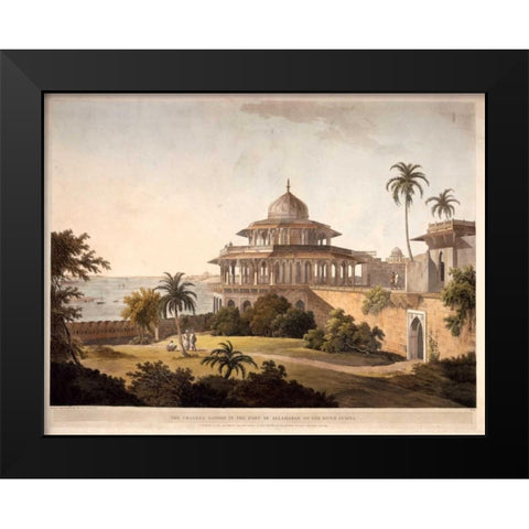The Chalees Satoon Black Modern Wood Framed Art Print by Daniells,Thomas and Wm