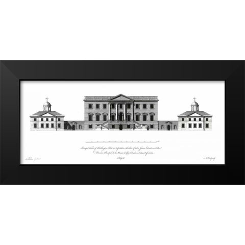 Elevation, Kertlington Park Black Modern Wood Framed Art Print by Campbell, Colin