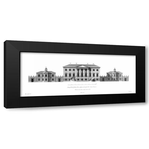 Elevation, Oakland House Black Modern Wood Framed Art Print with Double Matting by Campbell, Colin