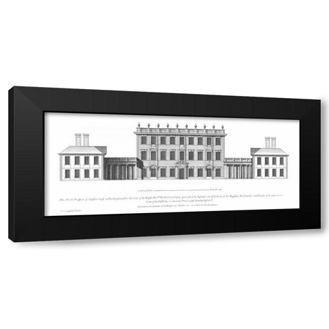 North Elevation, Cliveden Black Modern Wood Framed Art Print with Double Matting by Campbell, Colin