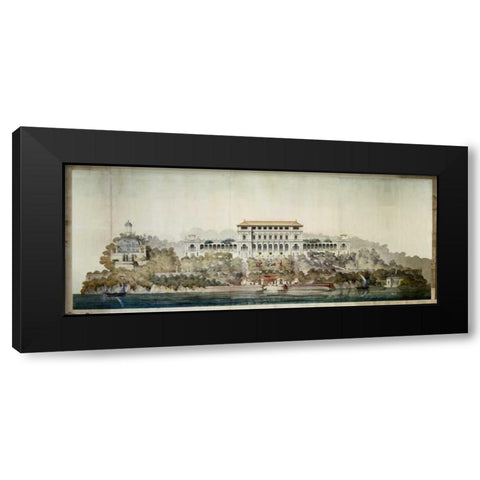Vast Hostelry Black Modern Wood Framed Art Print by Postolle, Victor