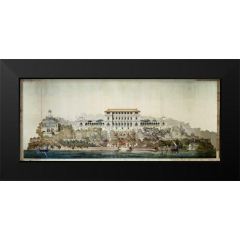 Vast Hostelry Black Modern Wood Framed Art Print by Postolle, Victor