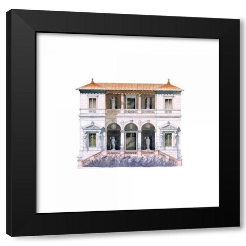 Facade Detail, Art Conservatory Black Modern Wood Framed Art Print with Double Matting by Postolle, Victor