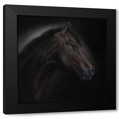 SOLITUDE Black Modern Wood Framed Art Print with Double Matting by Atelier B Art Studio
