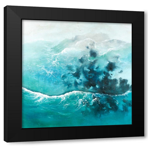 Seaside of the Caribbean Black Modern Wood Framed Art Print with Double Matting by Atelier B Art Studio