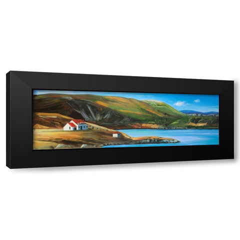 Scottish Valley by a Beautiful Day Black Modern Wood Framed Art Print by Atelier B Art Studio