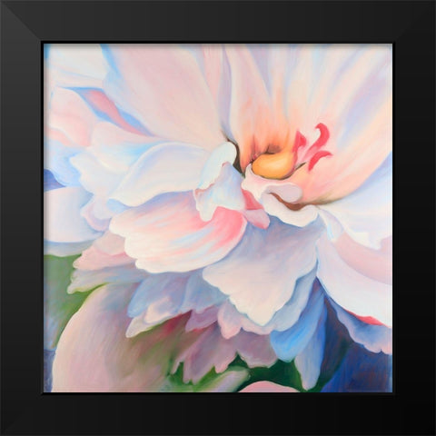 PASTEL COLORED FLOWER Black Modern Wood Framed Art Print by Atelier B Art Studio
