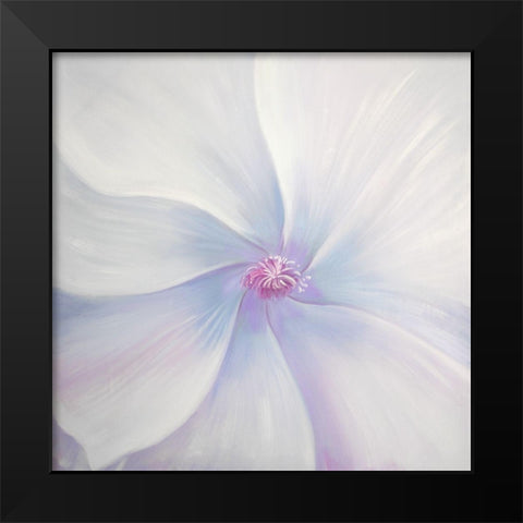 PETALS Black Modern Wood Framed Art Print by Atelier B Art Studio