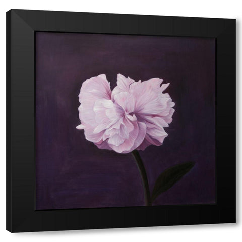 BEAUTIFUL PINK FLOWER Black Modern Wood Framed Art Print by Atelier B Art Studio