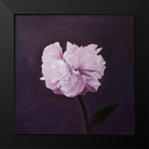 BEAUTIFUL PINK FLOWER Black Modern Wood Framed Art Print by Atelier B Art Studio