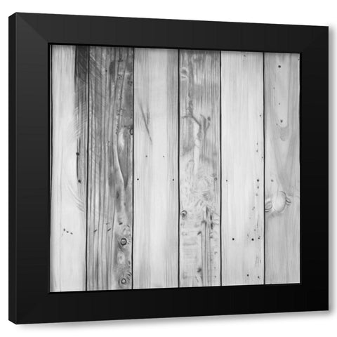 WOOD TEXTURE Black Modern Wood Framed Art Print with Double Matting by Atelier B Art Studio