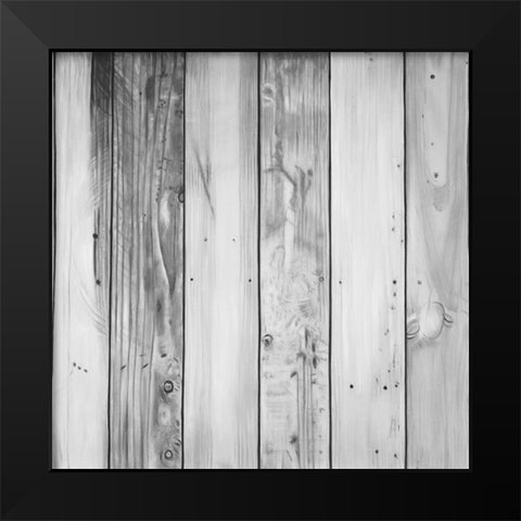 WOOD TEXTURE Black Modern Wood Framed Art Print by Atelier B Art Studio