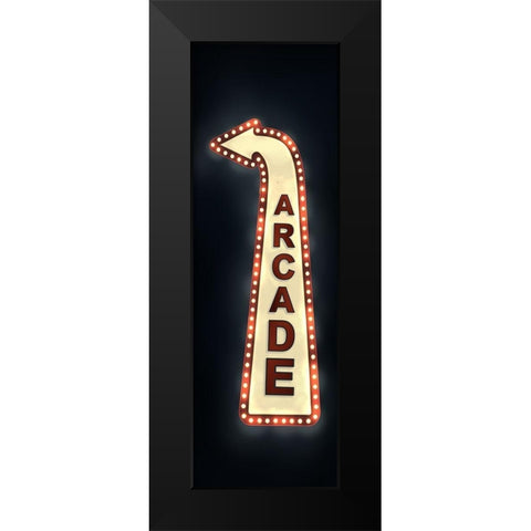 ARCADE Black Modern Wood Framed Art Print by Atelier B Art Studio