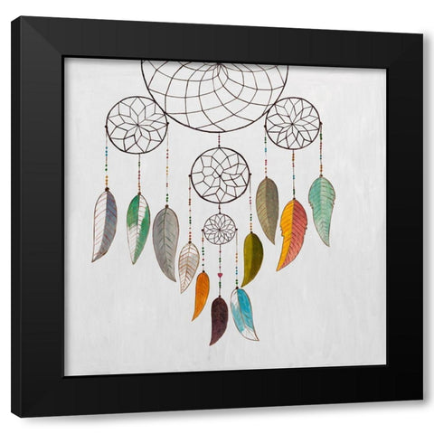 DREAMCATCHER Black Modern Wood Framed Art Print with Double Matting by Atelier B Art Studio