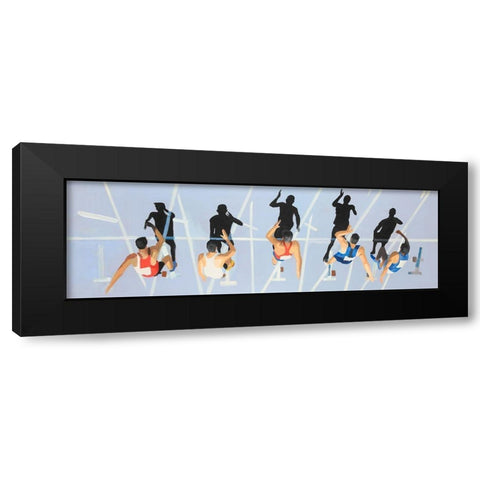 On your marks, get set, go! Black Modern Wood Framed Art Print with Double Matting by Atelier B Art Studio