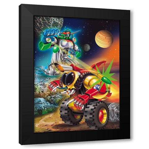 Space Black Modern Wood Framed Art Print by Hoenderkamp, Patrick