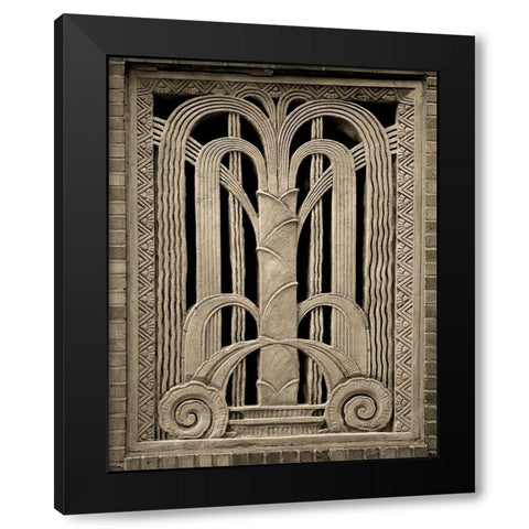 Architectural Detail No. 20 Black Modern Wood Framed Art Print with Double Matting by Fisch, Ellen