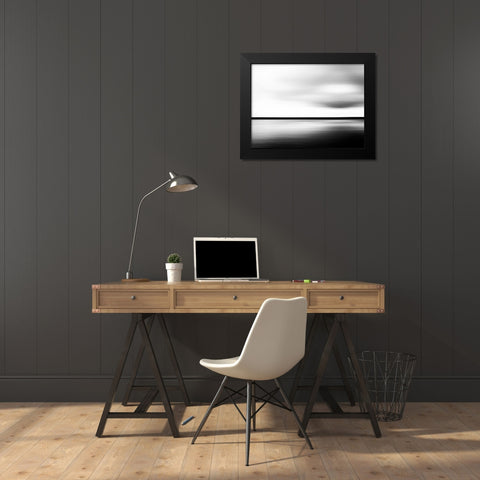 Minimal Landscape  Black Modern Wood Framed Art Print by Loginov, N.