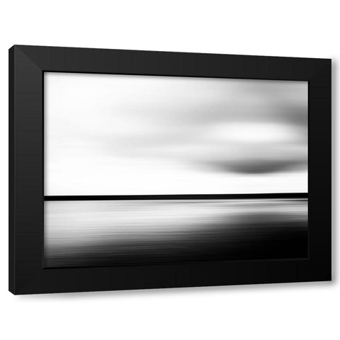 Minimal Landscape  Black Modern Wood Framed Art Print with Double Matting by Loginov, N.
