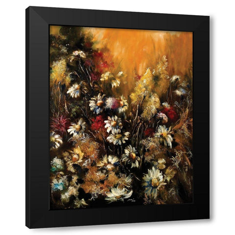 Classic Bouquet II Black Modern Wood Framed Art Print with Double Matting by Sipos, Judit