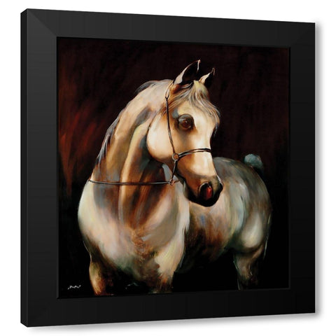 Ready to Ride Black Modern Wood Framed Art Print with Double Matting by Sipos, Judit