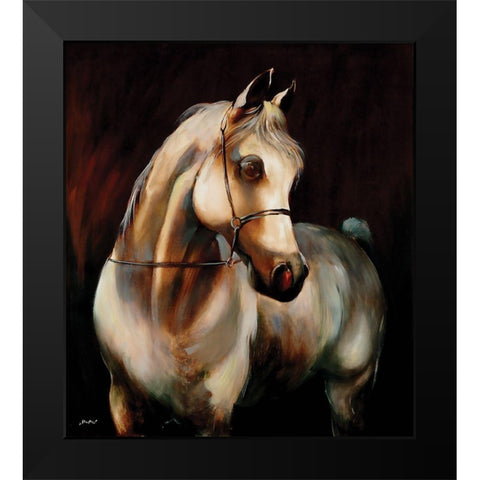 Ready to Ride Black Modern Wood Framed Art Print by Sipos, Judit