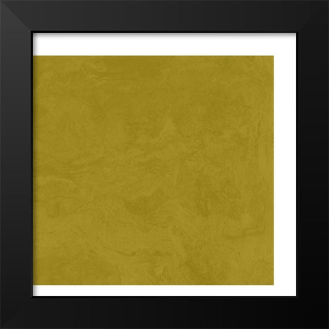 Abstract Mustard Black Modern Wood Framed Art Print by Inuit