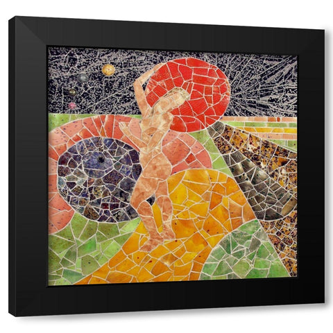 Nisqually I Black Modern Wood Framed Art Print by Mandell, Jonathan