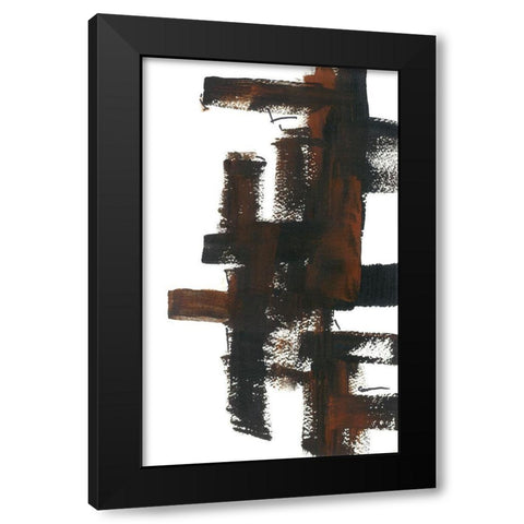 Grid Work I Black Modern Wood Framed Art Print by Carroccio, Lisa