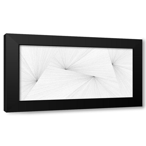 LinearTouches Black Modern Wood Framed Art Print with Double Matting by Inuit
