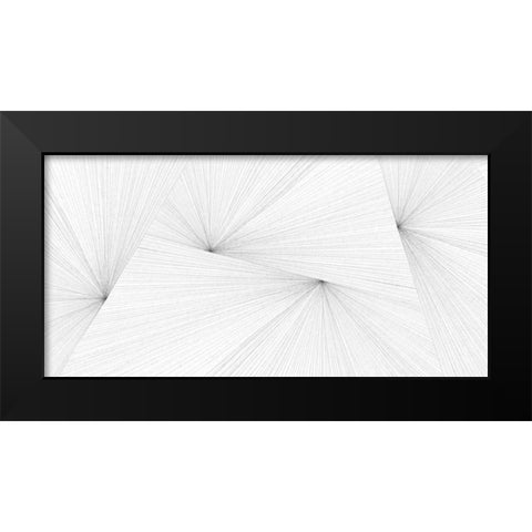 LinearTouches Black Modern Wood Framed Art Print by Inuit