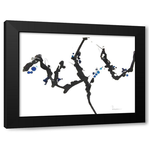 Branching Out I Black Modern Wood Framed Art Print by Carroccio, Lisa
