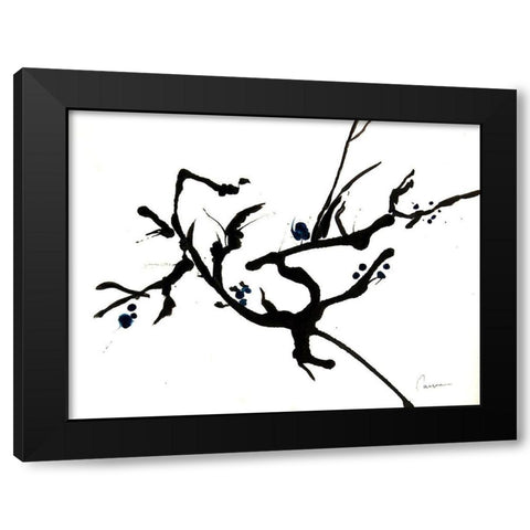 Branching Out II Black Modern Wood Framed Art Print by Carroccio, Lisa