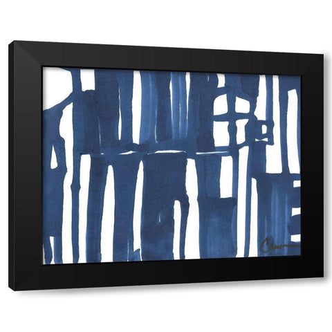 Denim Black Modern Wood Framed Art Print with Double Matting by Carroccio, Lisa