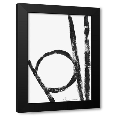 Play Black Modern Wood Framed Art Print by Carroccio, Lisa