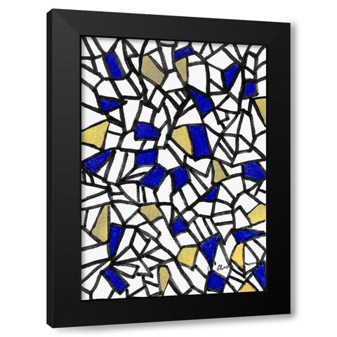 Shalom Black Modern Wood Framed Art Print by Carroccio, Lisa