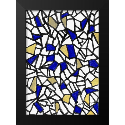Shalom Black Modern Wood Framed Art Print by Carroccio, Lisa