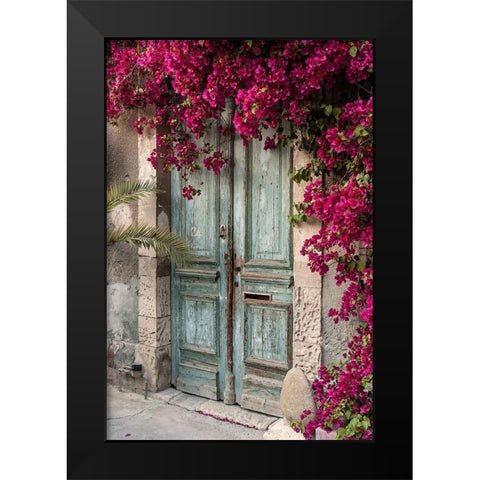 Beautiful Antique Doorway Black Modern Wood Framed Art Print by Dinosmichail