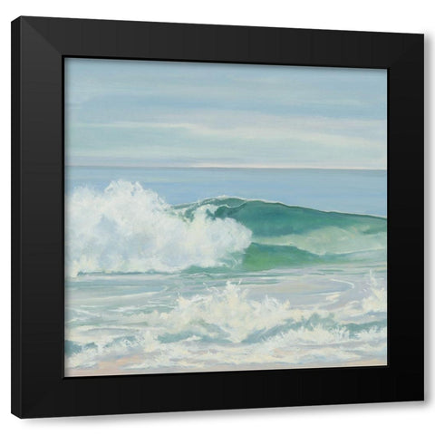 Cold Burst Black Modern Wood Framed Art Print with Double Matting by Casey, Anderson