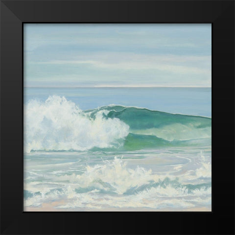 Cold Burst Black Modern Wood Framed Art Print by Casey, Anderson