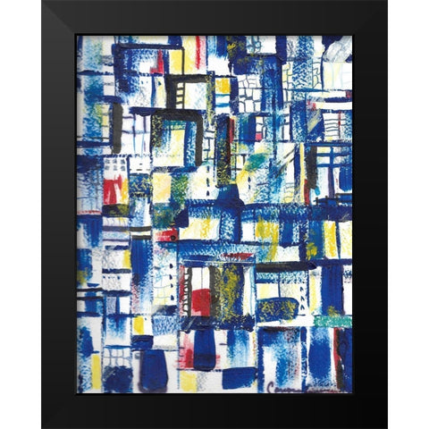 Sunday Morning Black Modern Wood Framed Art Print by Carroccio, Lisa