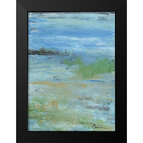 On the Shore Black Modern Wood Framed Art Print by Carroccio, Lisa